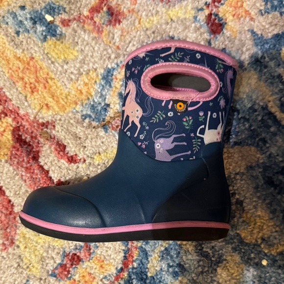 Bogs Kids' Navy and Pink Fantasy Boots - Picture 4 of 4
